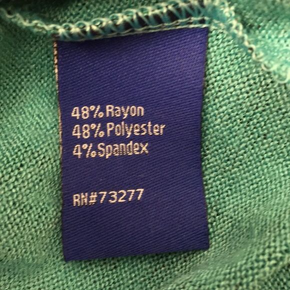 Apt 9 Lightweight Animal Print Sweater Sz XL Green Black Cheetah Leopard - Picture 8 of 8